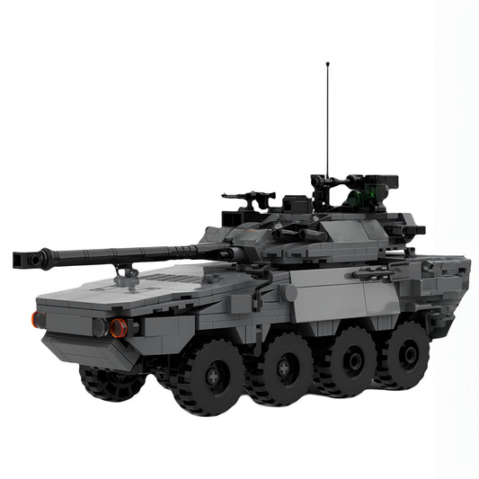 MOC-192824 light tank Vextra105 armored reconnaissance vehicle building block educational toy