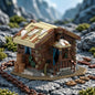 MOC-196673 Medieval house Viking building blocks educational toy model ornaments