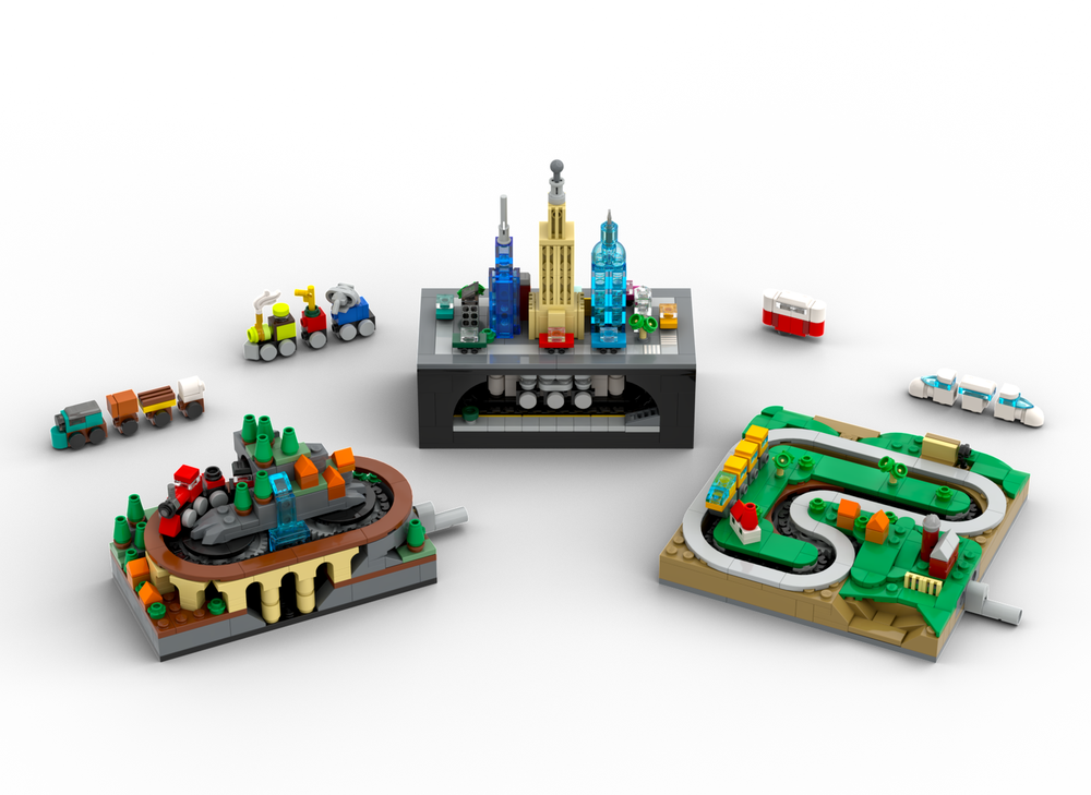 MOC - Working Mini Train System