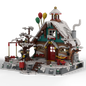 MOC-201852 Christmas series castle atmosphere winter festival children's scene building
