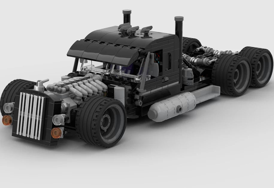 MOC-206890 retro car old-fashioned assembled building blocks educational toy model gift