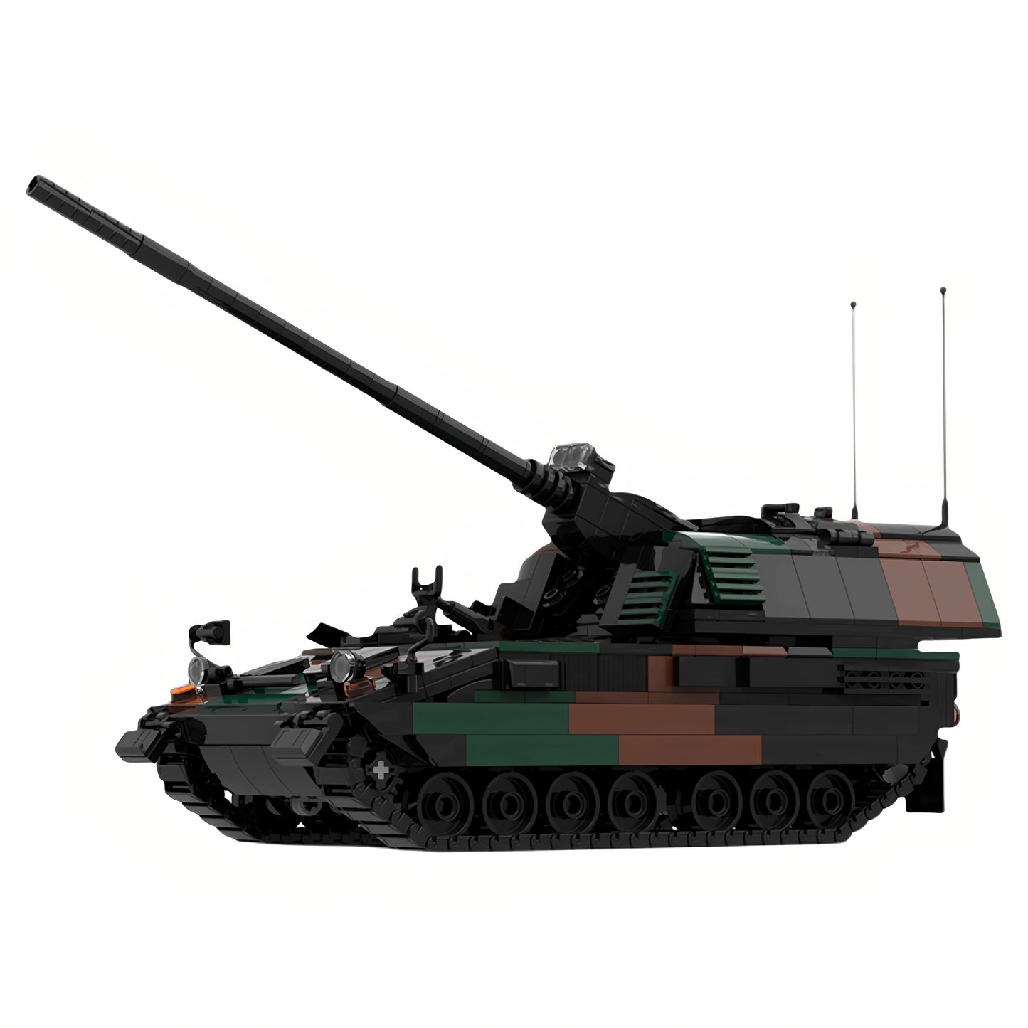 MOC-206997 howitzer PZH 2000 military series tank building block toy model
