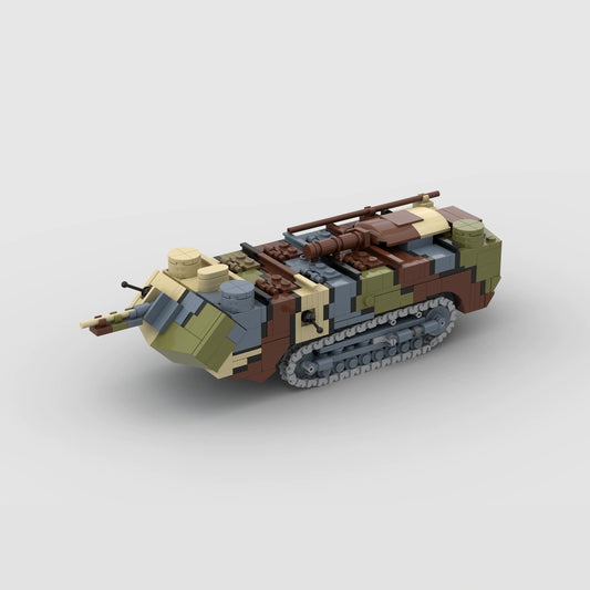 MOC-207748 tank vehicle military series assembled building blocks educational toy model ornaments