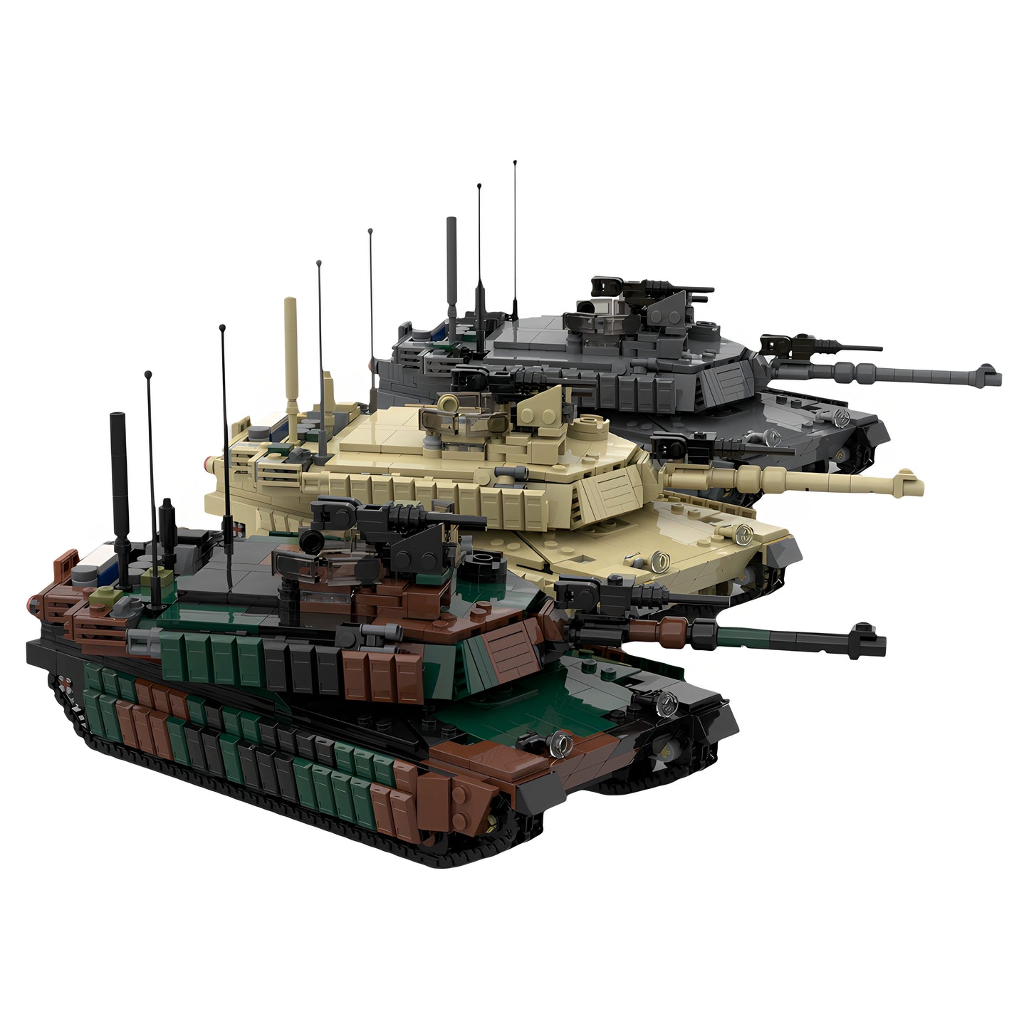 MOC-208877 Tank Military Leopard 2 Building Blocks Educational Toy Model Gift Ornament