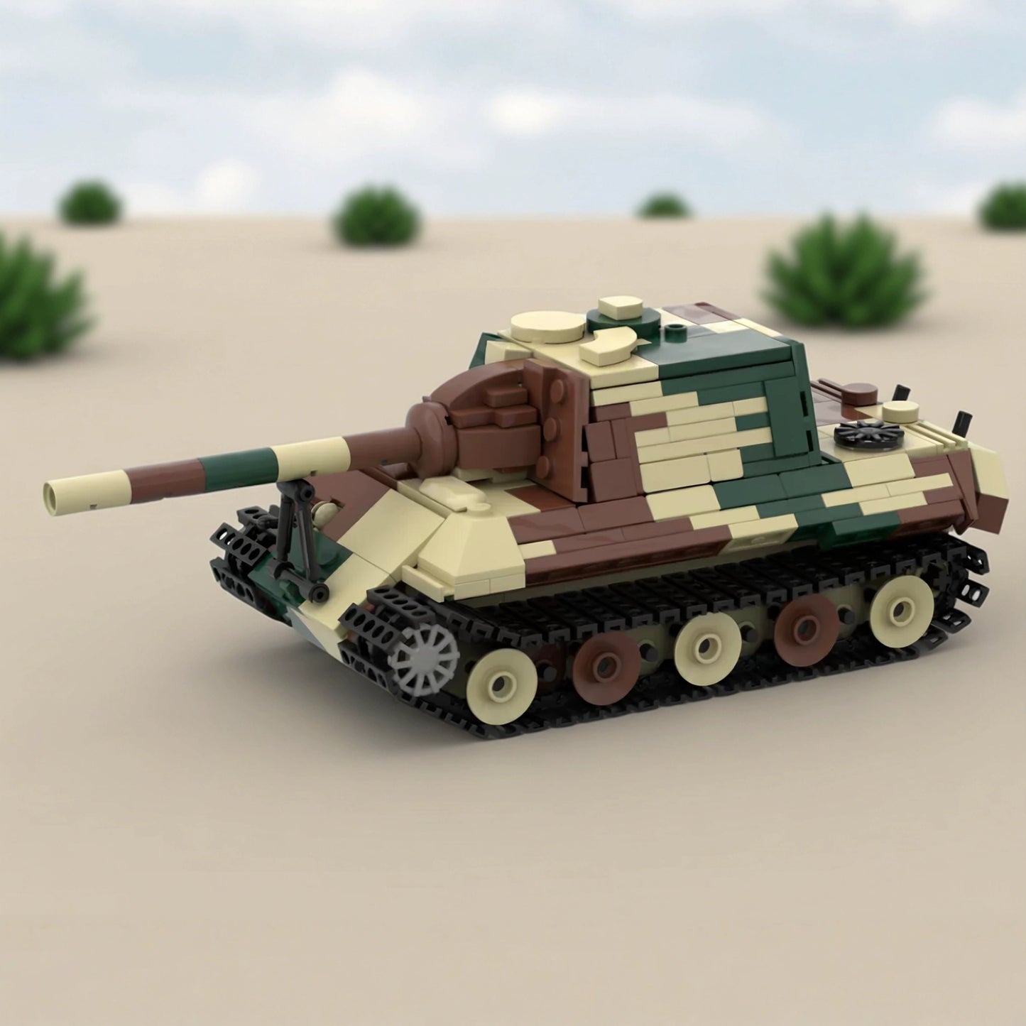 MOC-209462 Military Series Tiger Tank 1:45 Scale Building Block Model Gift Ornament