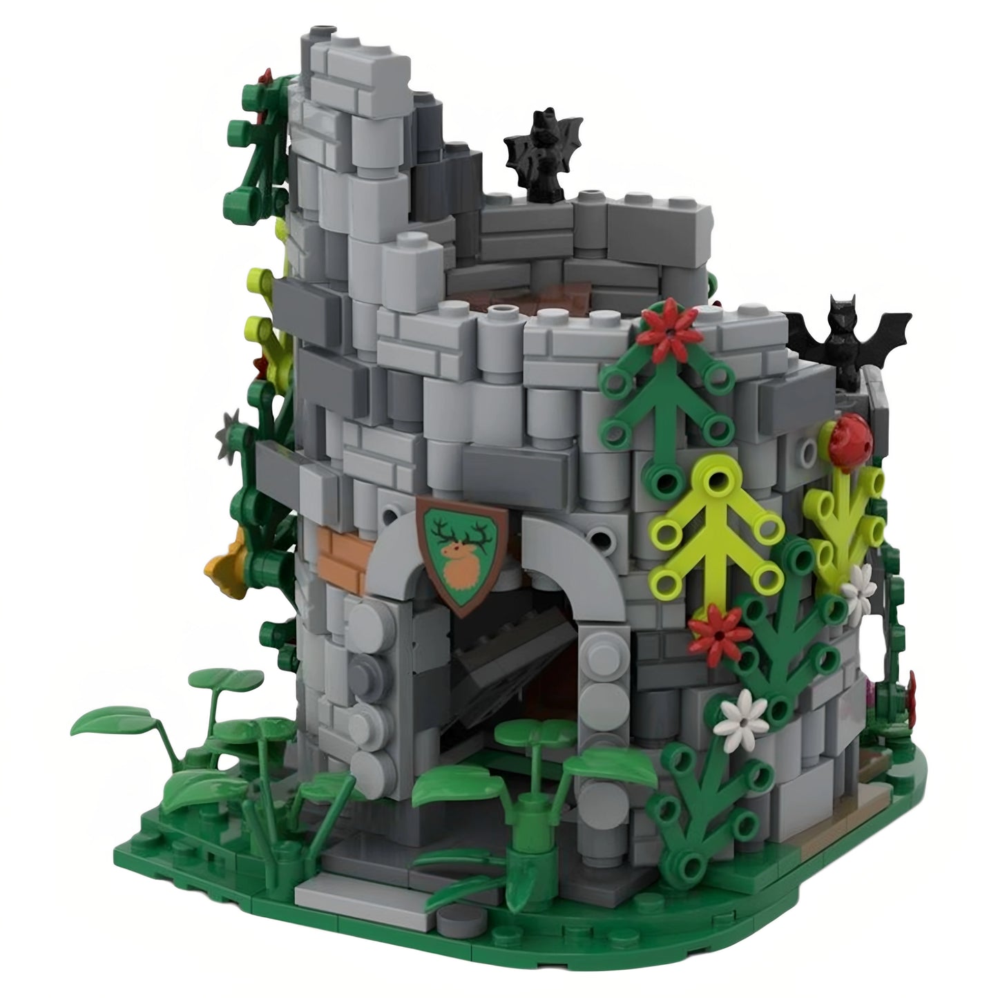 MOC-209471 Watchtower Ruins Building Blocks Toy Model Gift Ornament