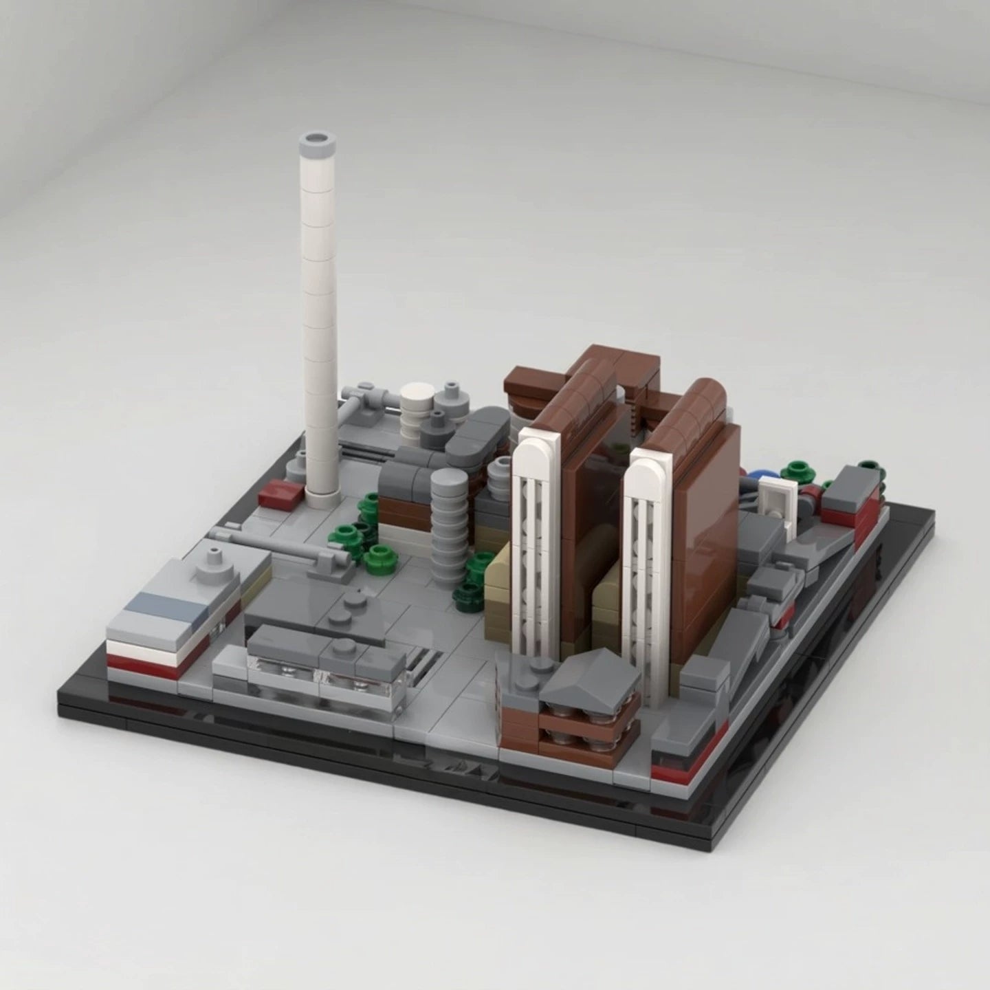MOC-211985 Street View Combined Heat and Power Plant 1:1500 Building Blocks Educational Toy Model