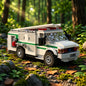 MOC-214198 Forest Fire Station Medium-sized Bush Truck Urban Building Block Toy Model Ornament