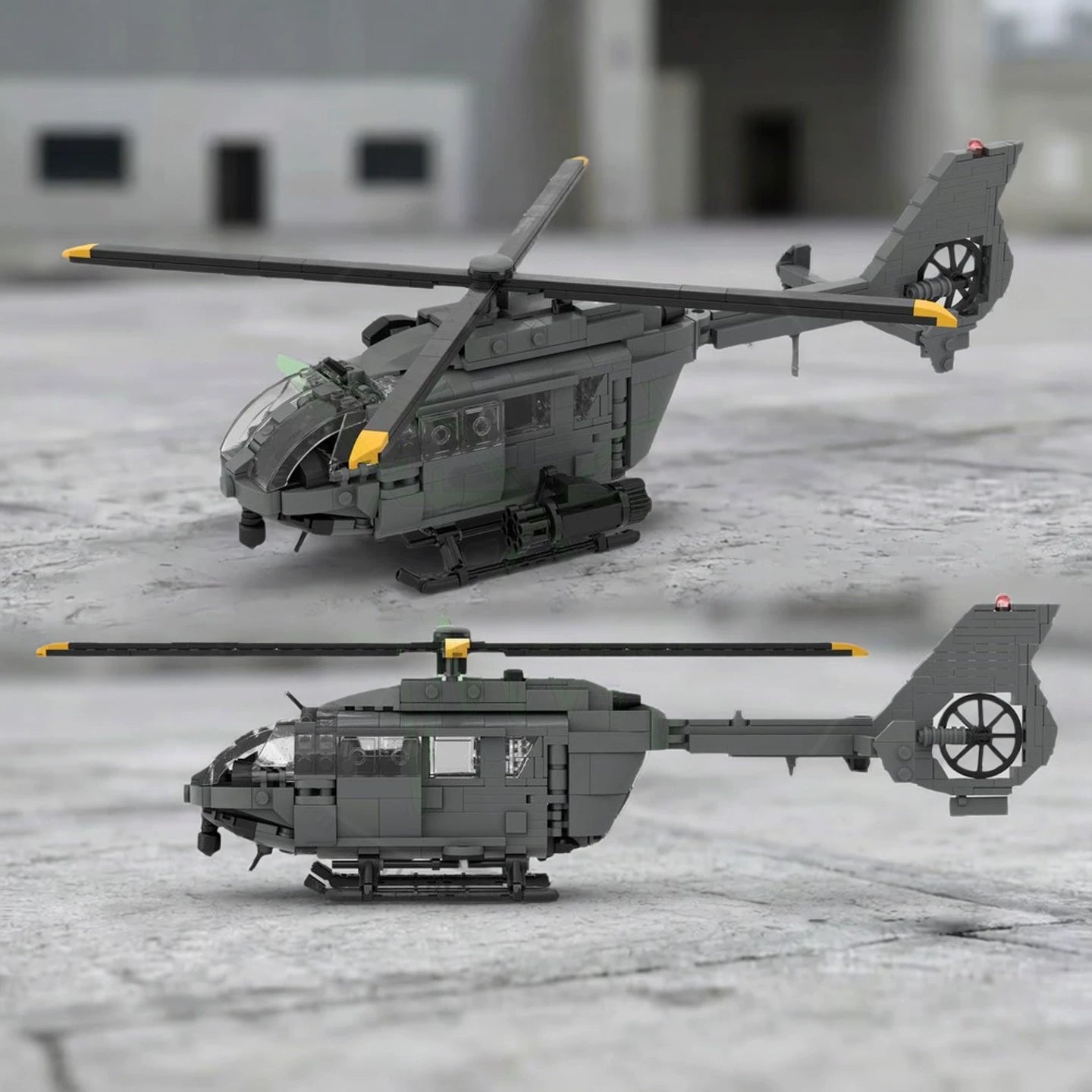 MOC-214545 Airbus H145 M helicopter military series building block educational toy model