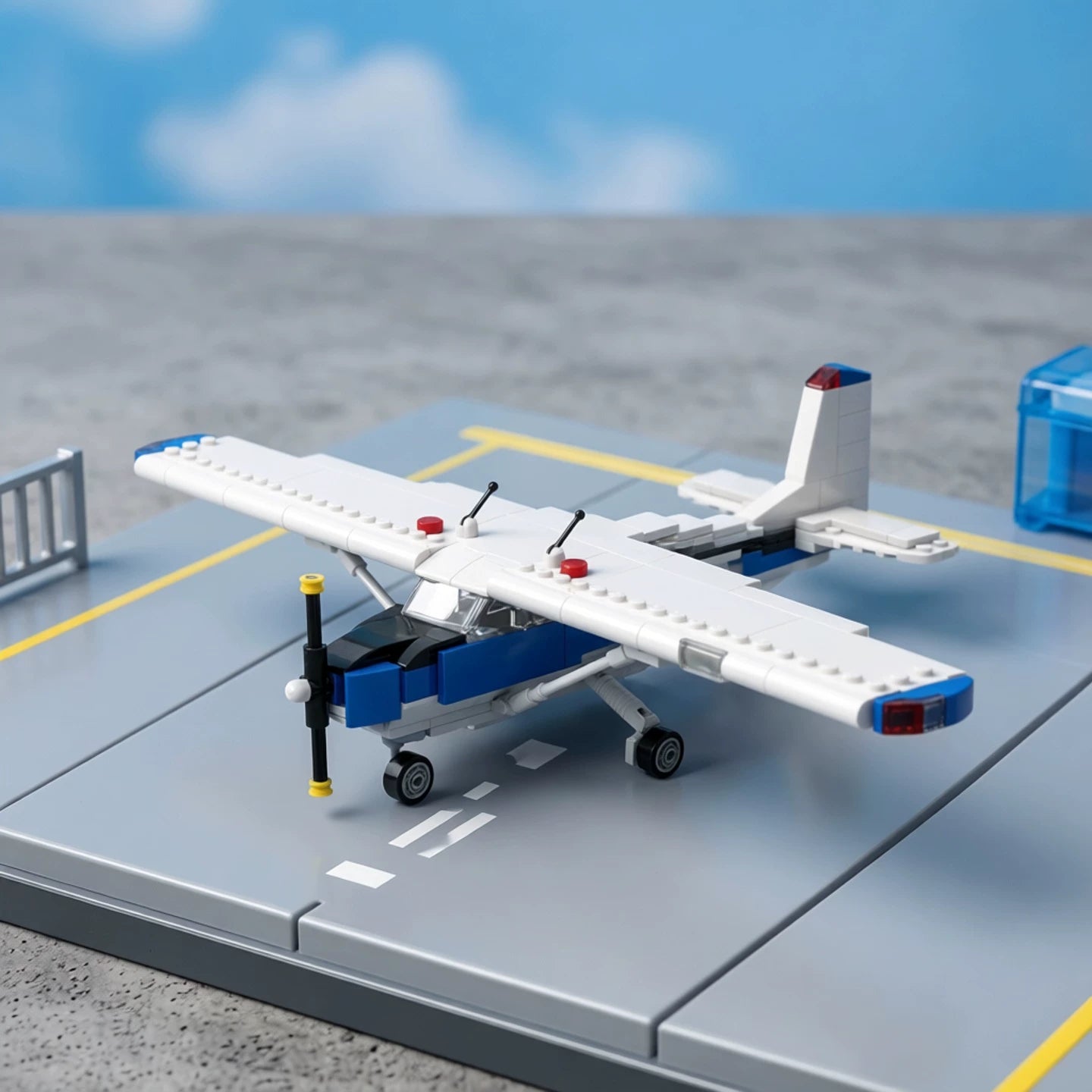 MOC-215893 Aircraft Cessna 172 (straight tail) building block educational toy model ornaments