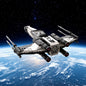 MOC-219841 Star Fighter Creative Building Blocks Educational Toy Model Gift Ornament