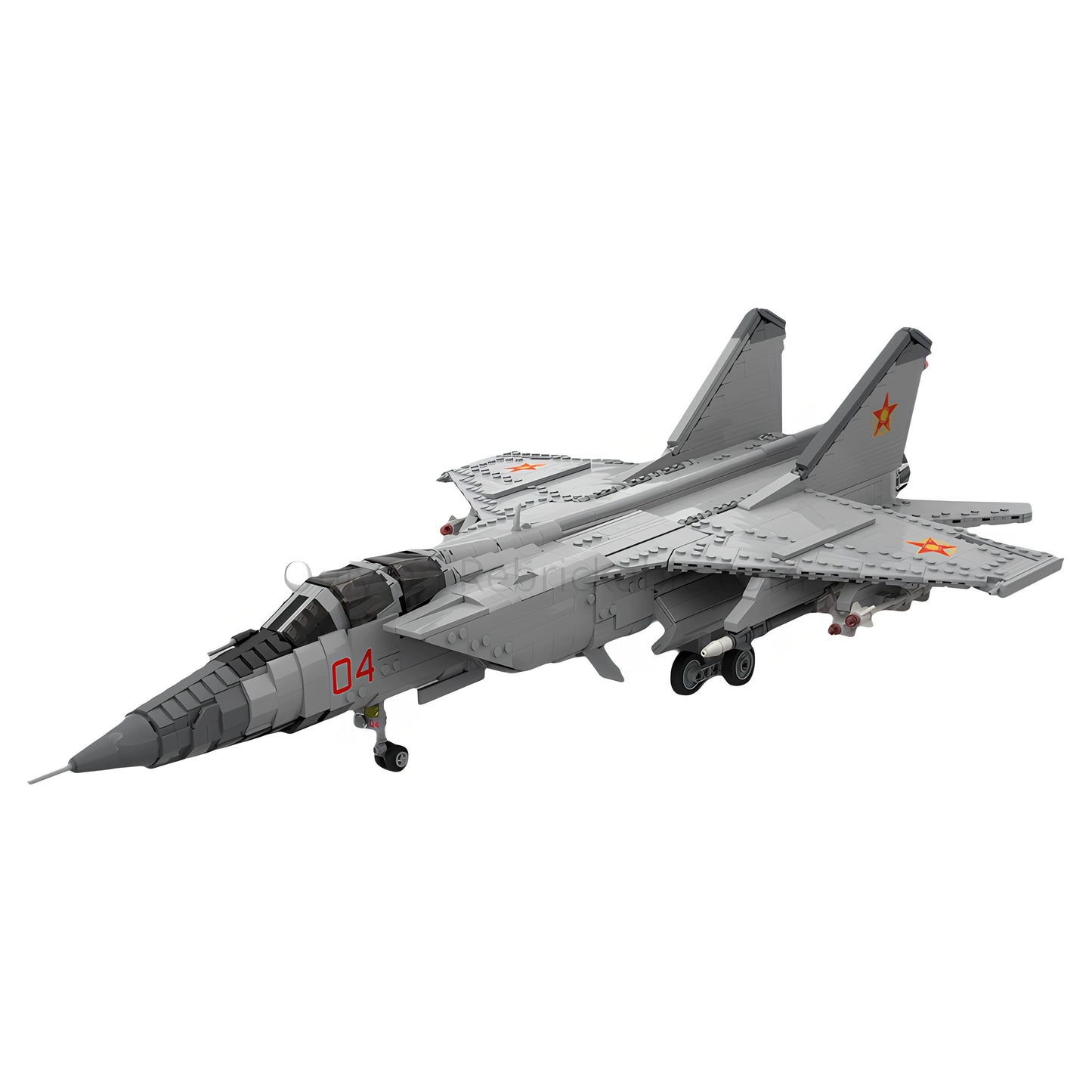MOC-225531 Jet Plane Building Blocks 31 Foxhound 1:35 Scale Toy Model