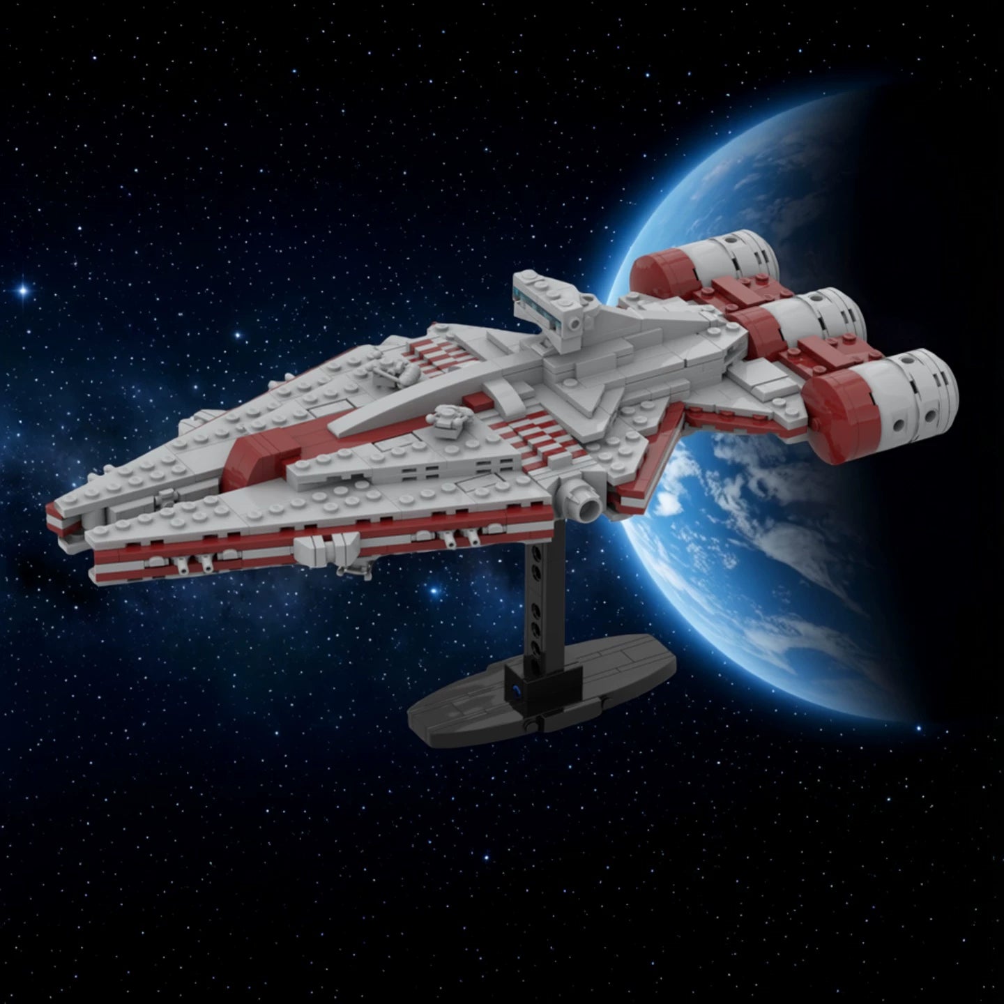 MOC-225917 Republic Aquintens-class light cruiser building block toy model ornaments