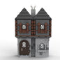MOC-228671 Mini House Medieval Blue Castle Architecture