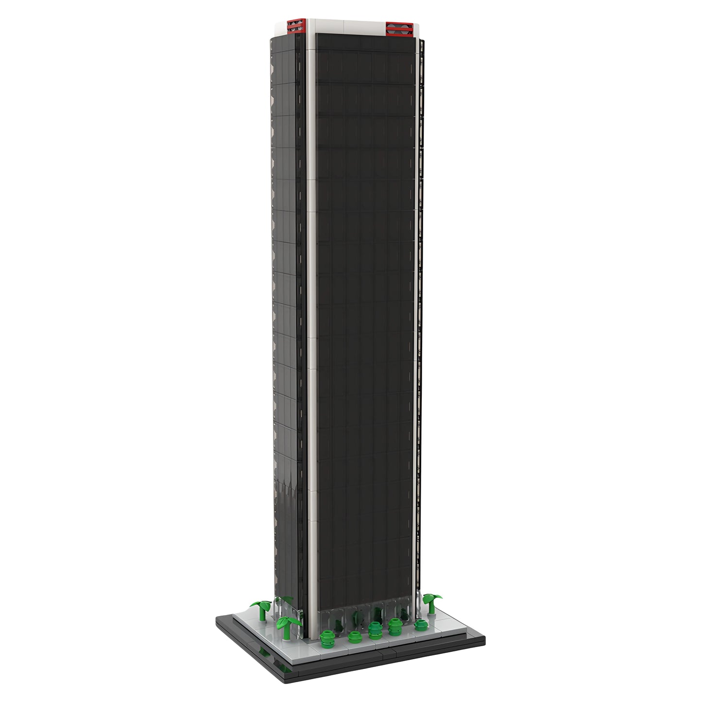 MOC-231911 Ernst & Young Center in Los Angeles 1:800 scale building block toy model ornaments