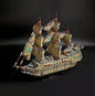 MOC-232567 Flying Dutchman cloth ship puzzle assembled building block model pirate