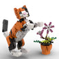 MOC-232736 Calico cat assembled potted plant unique gift building blocks educational toy plant