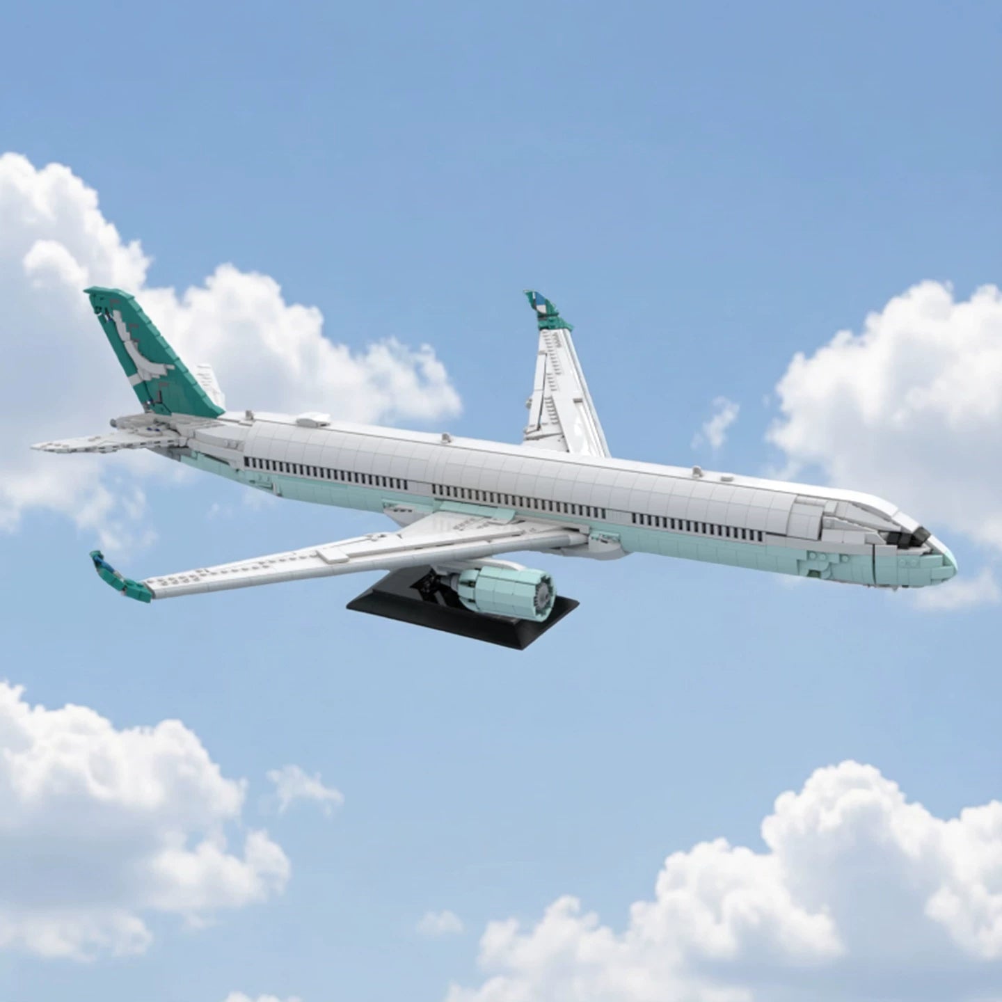 MOC-234104 aviation series Cathay Pacific passenger aircraft A350-1000 building block model