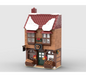 MOC-235708 Winter Village Bakery Building Blocks Holiday Main Street Store Warm Puzzle Model