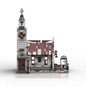 MOC-236487 Christmas series winter church building steeple gifts toys ornaments assembled atmosphere