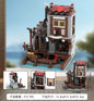 MOC-241224 assembled building blocks seaside market puzzle shipyard toy model gift