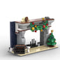 MOC-241226 Assembled building blocks creative fireplace smartphone stand educational toy model