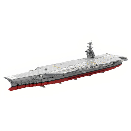 MOC-241814 aircraft carrier ship building block educational toy model gift ornament