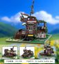 MOC-241834 assembled building block guardian car educational flower toy greenhouse model gift