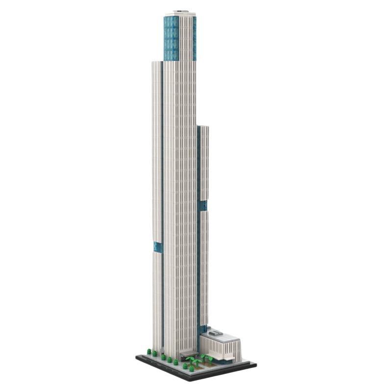 MOC-241968 Nanjing Financial City Tower 1 1:800 scale building block educational toy model