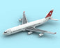 MOC-242487 assembled aircraft building blocks Swiss Airbus puzzle A340-300 model gift