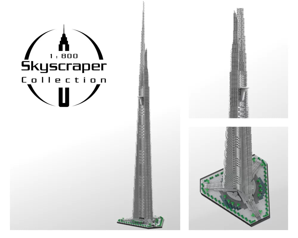 MOC-246046 Jeddah Tower 1:800 scale Kingdom Tower skyscraper building block model