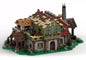 MOC-248831 assembled medieval town square building blocks educational toy model gift