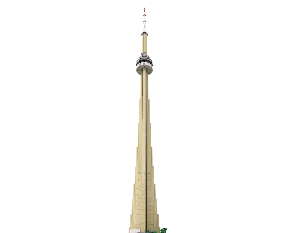 MOC-250102 Architectural TV Tower 1:800 scale model building block educational toy model