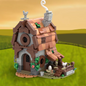 MOC-252033 Medieval Farmhouse Puzzle Assembling Building Blocks Ancient Series