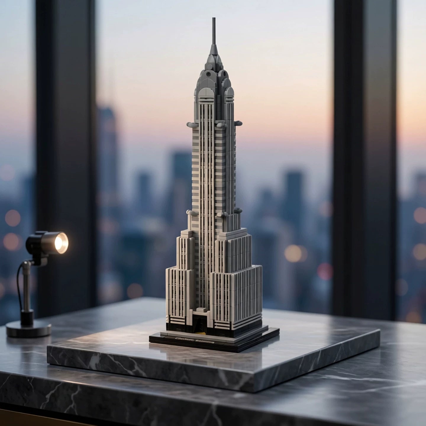 MOC-30051 Chrysler Building 1:800 scale building block educational toy model ornament