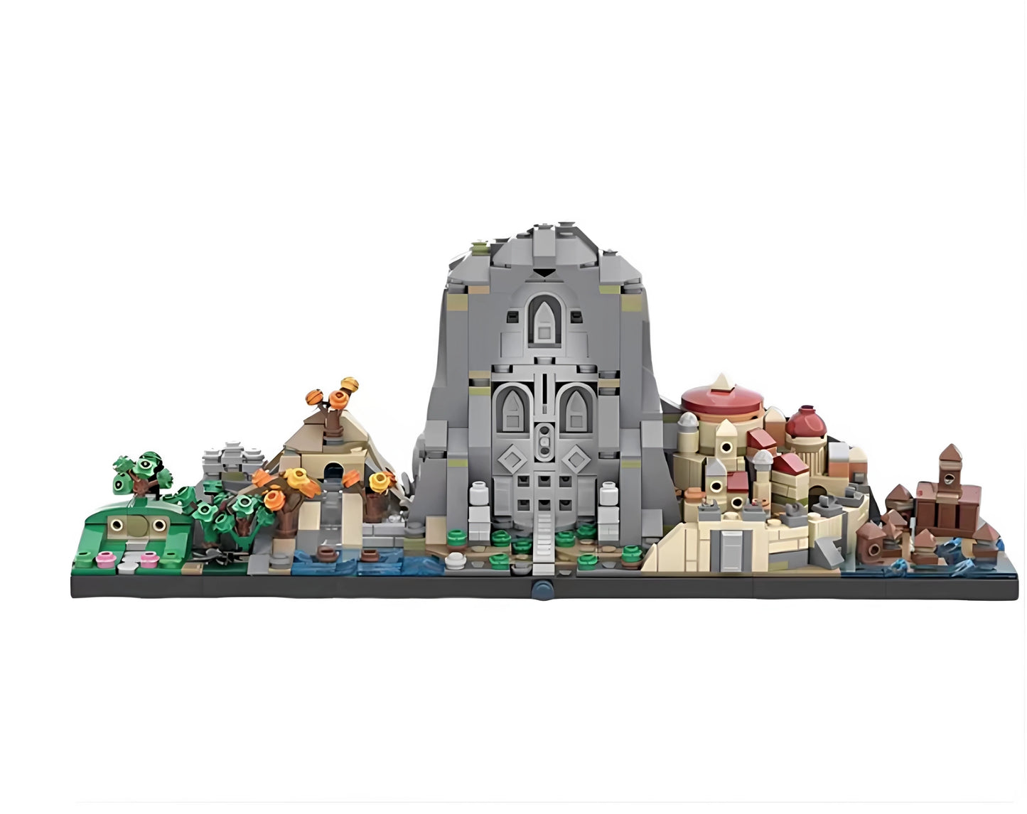 MOC-37114 Hobbit Skyline Magic Building Blocks Puzzle Model Movie Scene