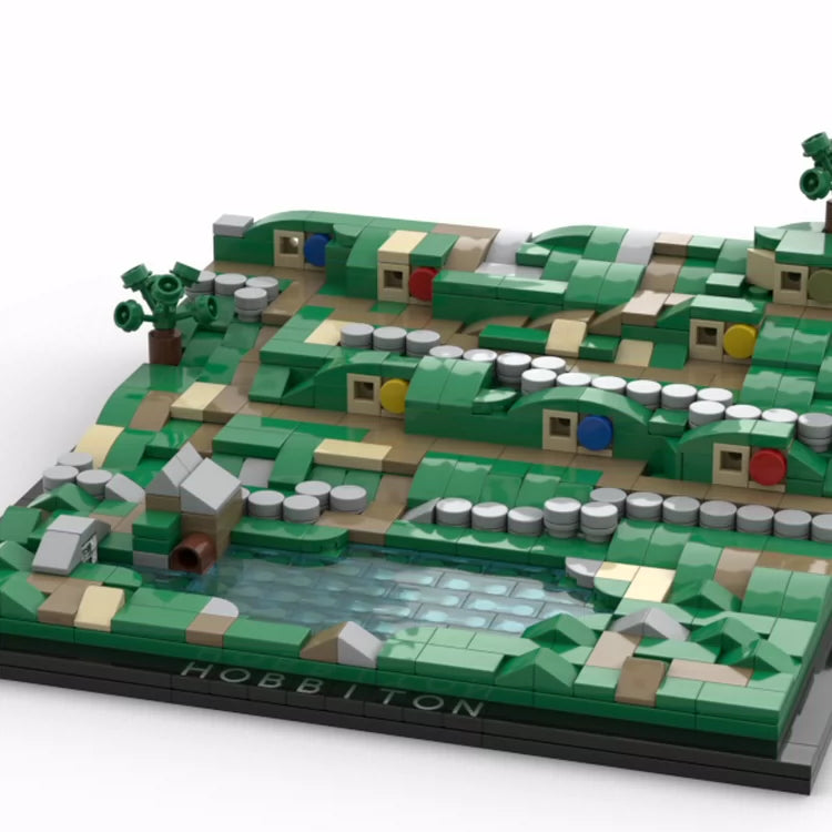 MOC-37506 Hobbiton building block model