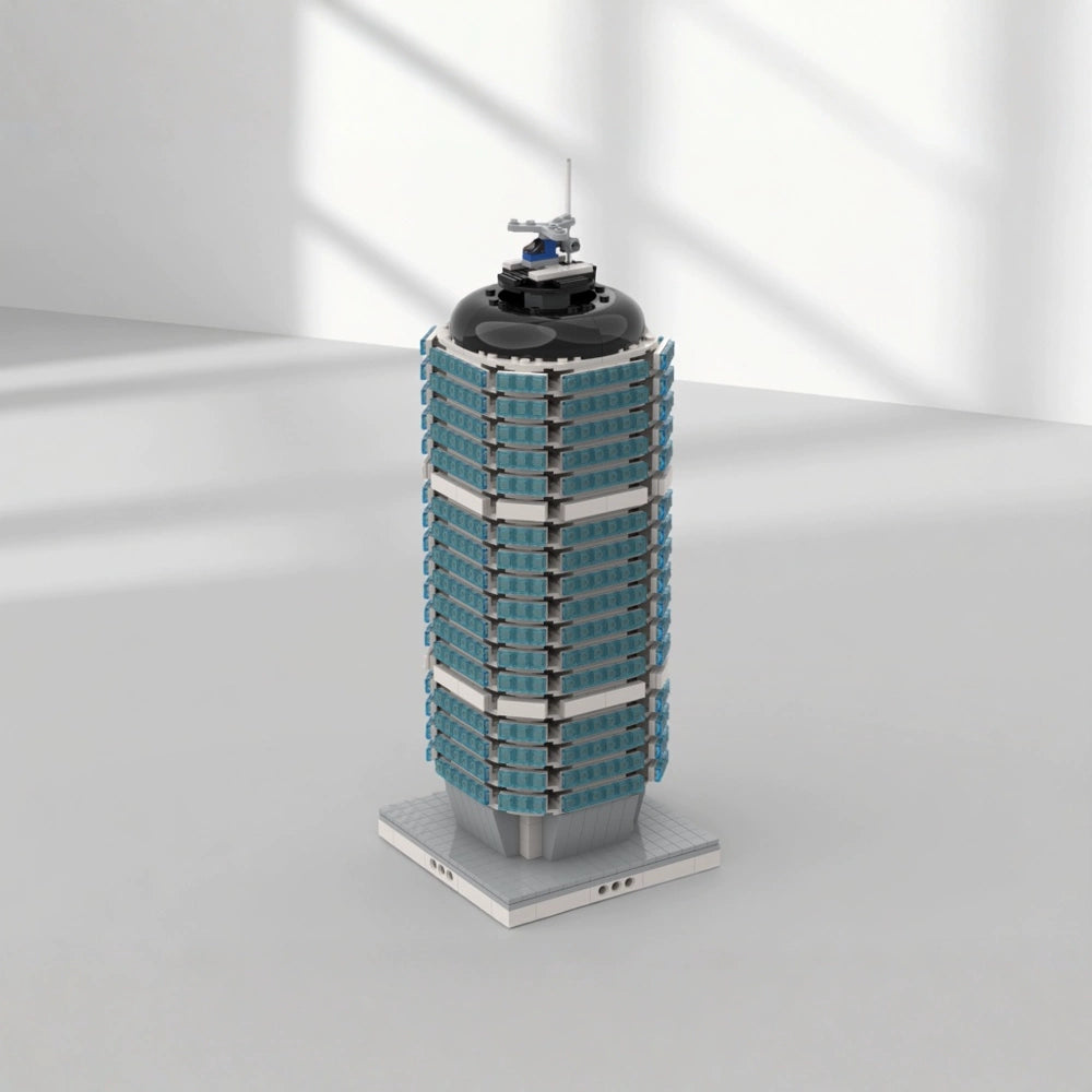 MOC-41207 Architecture Street View Skyscraper Modular City Building Block Model Ornaments