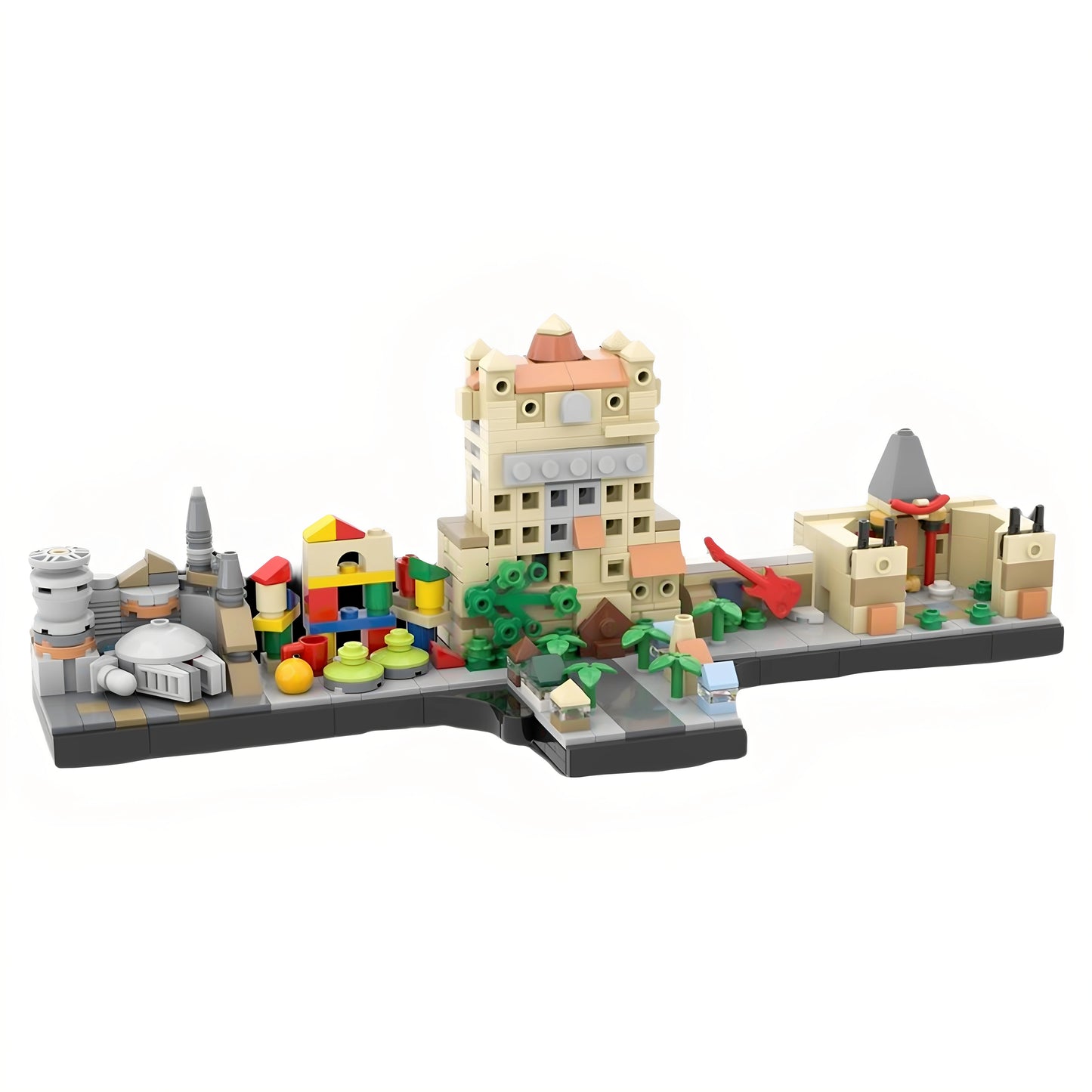 MOC-43719 Cinema Skyline children's building blocks educational toy model gift ornaments