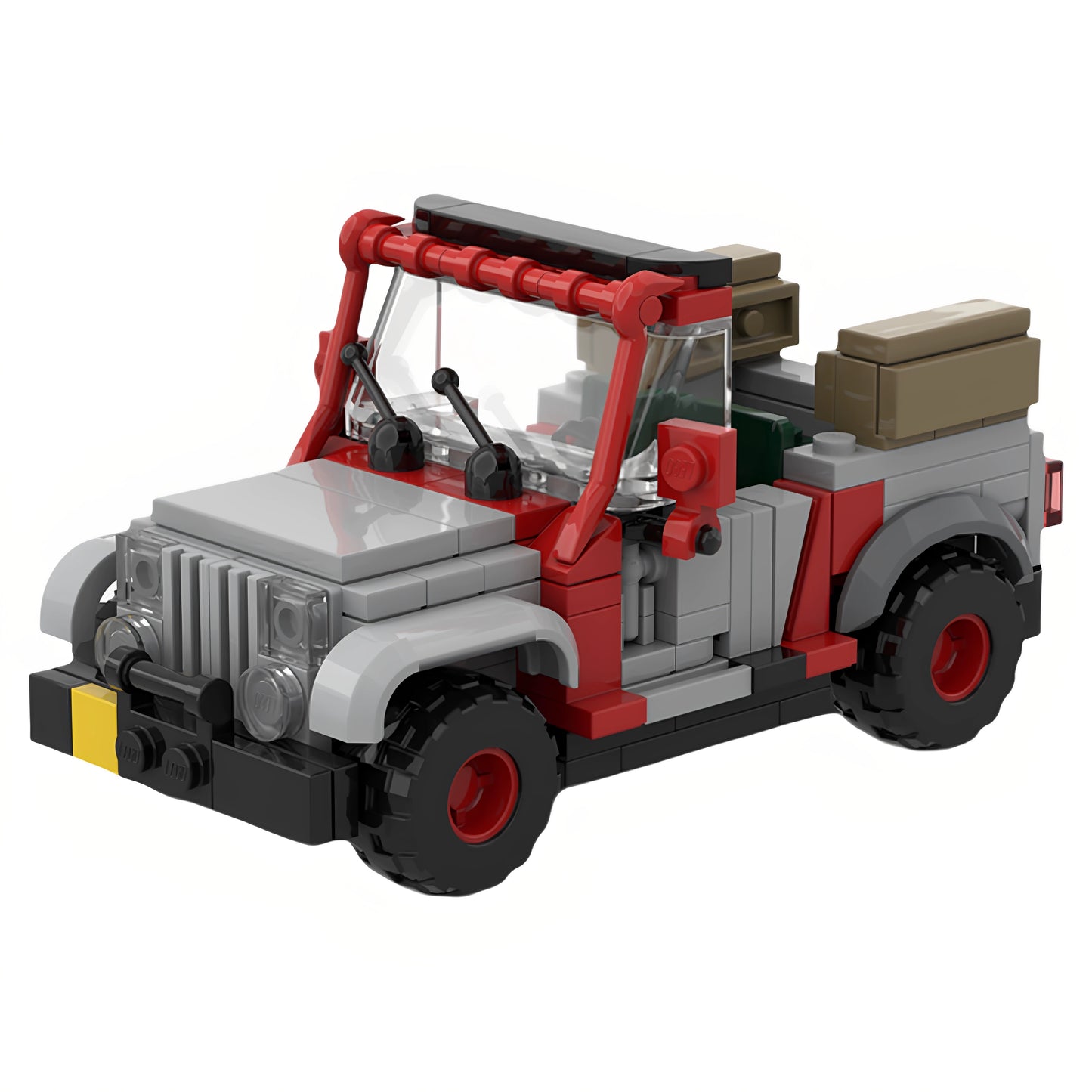 MOC-48563 convertible jeep building block educational toy model gift ornament