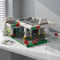 MOC-51513 Town gas station street scene building blocks educational toy model ornaments