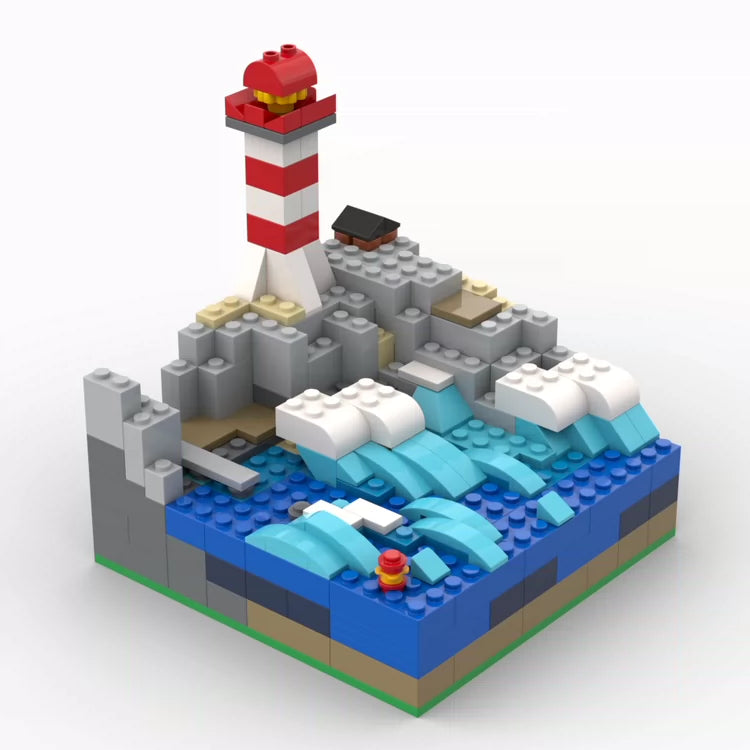 MOC-51845 lighthouse building blocks educational toy