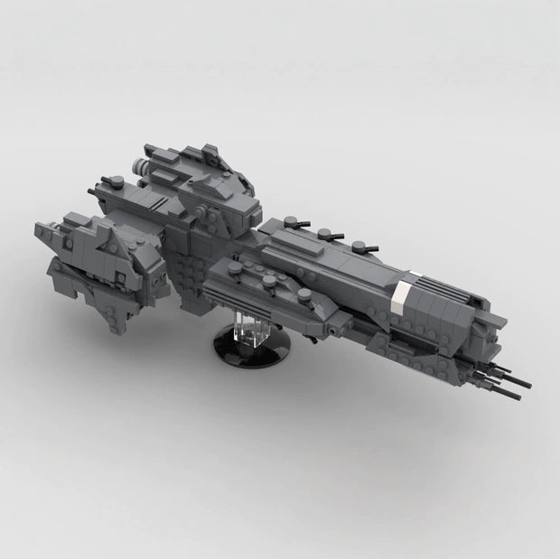 MOC-55324 heavy frigate Halo Midi scale building block puzzle model ornaments