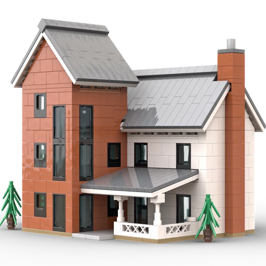 MOC-57652 Silo House Building Block Building Model