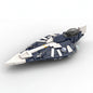 MOC-60423 Star Fighter Building Blocks Puzzle Light Interceptor Toy Model Ornament