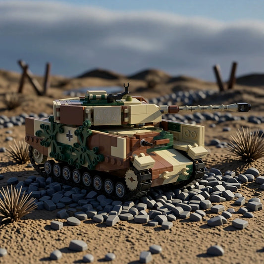 MOC-67859 Military series H-type tank building blocks educational toy model gift ornaments