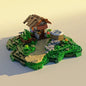 MOC-71621 backyard shed assembled building block model