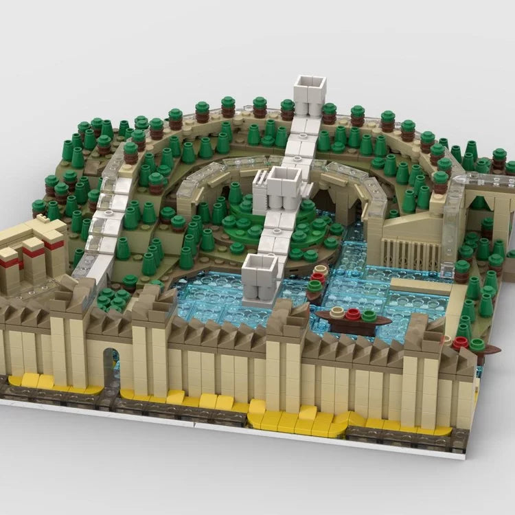 MOC-75054 Nineveh Hanging Garden Model Educational Building Block Toy