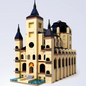 MOC-76593 building block time temple educational model toy