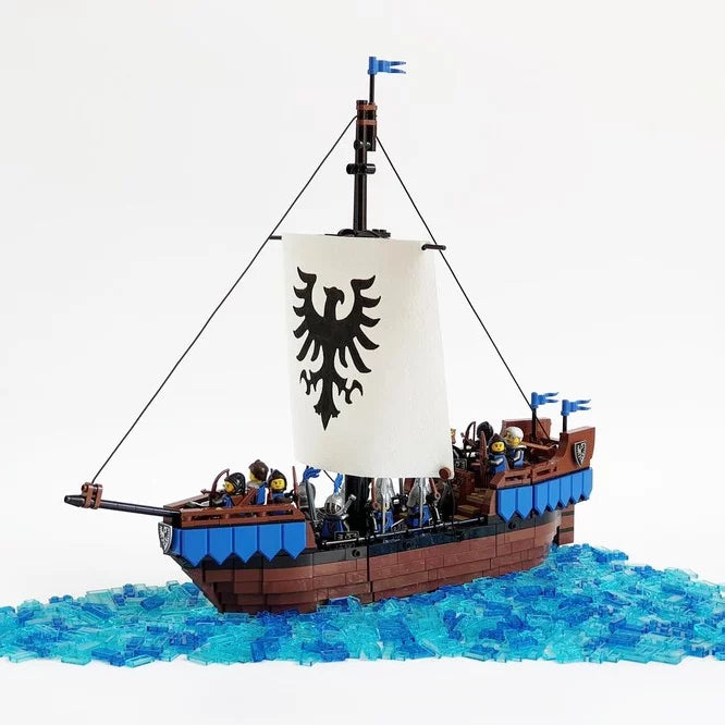MOC-79227-Black Snake - Medieval Gear Ship Bricks
